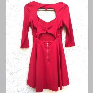 Red Flair A-Line Dress Size S